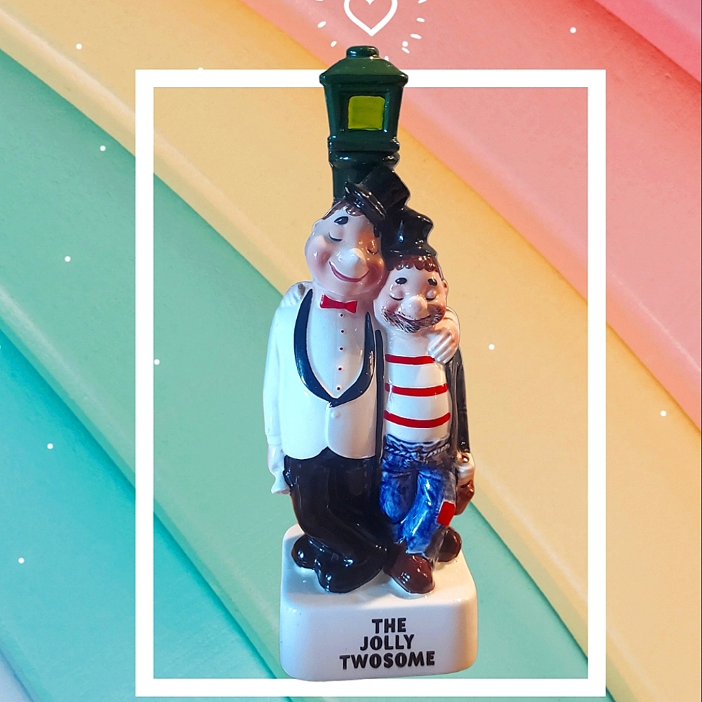 1960's "The Jolly Twosome" Japan Liquor Decanter